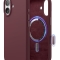 Elago для iPhone 17 чехол Magnetic Silicone Burgundy (MagSafe)