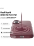 Elago для iPhone 17 чехол Magnetic Silicone Burgundy (MagSafe)