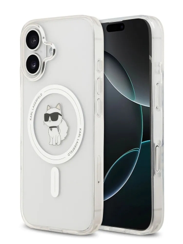 Karl Lagerfeld для iPhone 17 чехол IML NFT Choupette прозрачный (MagSafe)