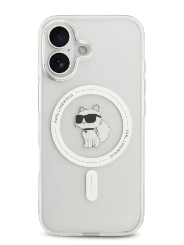 Karl Lagerfeld для iPhone 17 чехол IML NFT Choupette прозрачный (MagSafe)