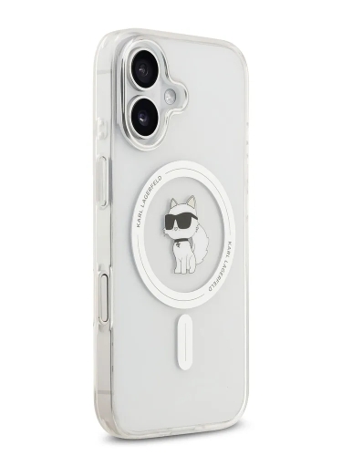 Karl Lagerfeld для iPhone 17 чехол IML NFT Choupette прозрачный (MagSafe)