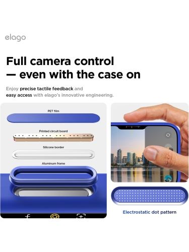 Elago для iPhone 17 Pro Max чехол Magnetic Silicone Cobalt Blue (MagSafe)