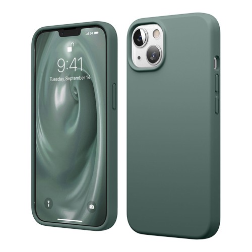 Чехол Elago Soft Silicone для iPhone 13, зеленый