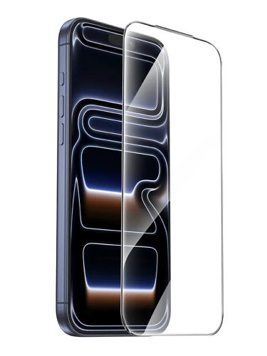 HOCO стекло для iPhone 17 Pro Max, Bear Shield series full screen HD tempered glass Black