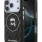 Karl Lagerfeld для iPhone 17 Pro Max чехол IML Karl Head on logo Metal Cam Hard Black (MagSafe)