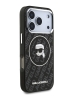Karl Lagerfeld для iPhone 17 Pro Max чехол IML Karl Head on logo Metal Cam Hard Black (MagSafe)