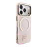 Karl Lagerfeld для iPhone 17 Pro Max чехол IML Initials Metal logo & Camera прозрачный/розовый (MagSafe)