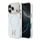 Karl Lagerfeld для iPhone 17 Pro чехол IML K HEAD Metal logo & Camera прозрачный (MagSafe)