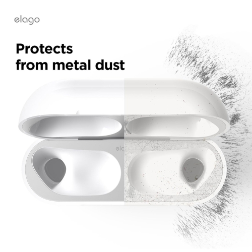 Elago для Airpods Pro 3 защитная пластина для кейса Dust Guard Silver (2 шт)