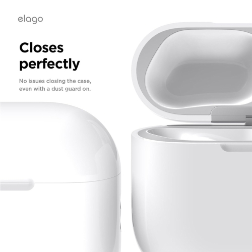 Elago для Airpods Pro 3 защитная пластина для кейса Dust Guard Silver (2 шт)