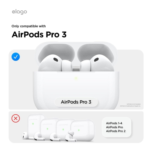 Elago для Airpods Pro 3 защитная пластина для кейса Dust Guard Silver (2 шт)