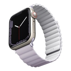 Ремешок Uniq Revix reversible Magnetic для Apple Watch 42-44-45-49 mm, фиолетовый/белый
