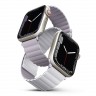 Ремешок Uniq Revix reversible Magnetic для Apple Watch 42-44-45 mm, фиолетовый/белый