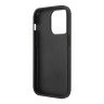 Чехол Ferrari PU Smooth/Carbon Vertical with metal logo Hard для iPhone 14 Pro Max, черный