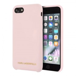 Чехол Karl Lagerfeld Silicone для iPhone 7/8/SE, светло-розовый