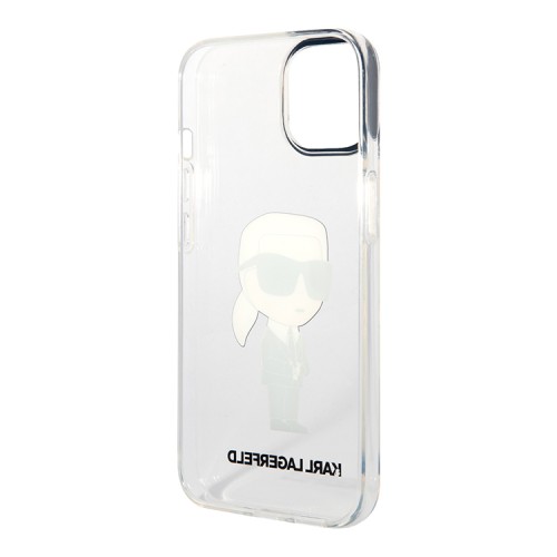 Чехол Lagerfeld NFT Karl Ikonik Hard для iPhone 14 Plus, прозрачный