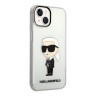 Чехол Lagerfeld NFT Karl Ikonik Hard для iPhone 14 Plus, прозрачный