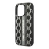 Чехол Lagerfeld PU Monogram Vertical logo Hard для iPhone 14 Pro Max, серый