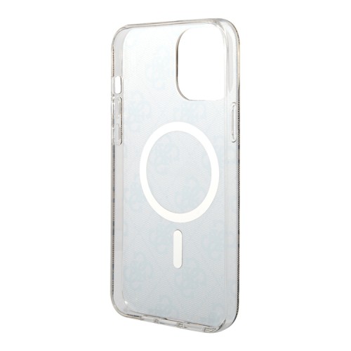 Чехол Guess 4G Hard для iPhone 13 Pro, коричневый/золотой (MagSafe)