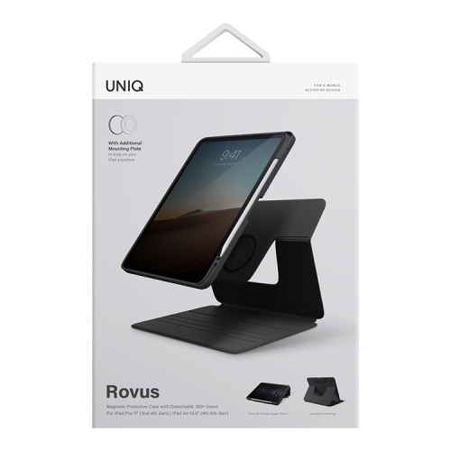 Чехол Uniq ROVUS Magnetic для iPad Pro 11 (2022/21) / Air 10.9 (2022/20), черный