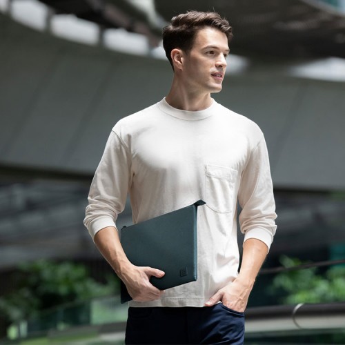 Uniq для ноутбуков 14" чехол LYON RPET fabric Laptop sleeve (snug-fit) Forest Green