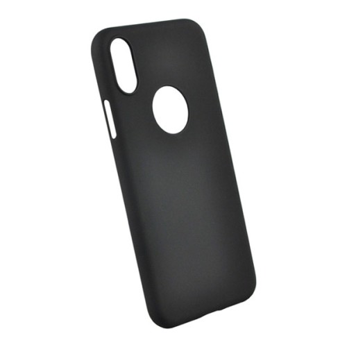 Чехол iCover Rubber Hole для iPhone X/XS, черный