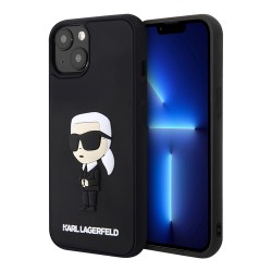Karl Lagerfeld для iPhone 13 чехол 3D Rubber NFT Karl Ikonik Hard Black