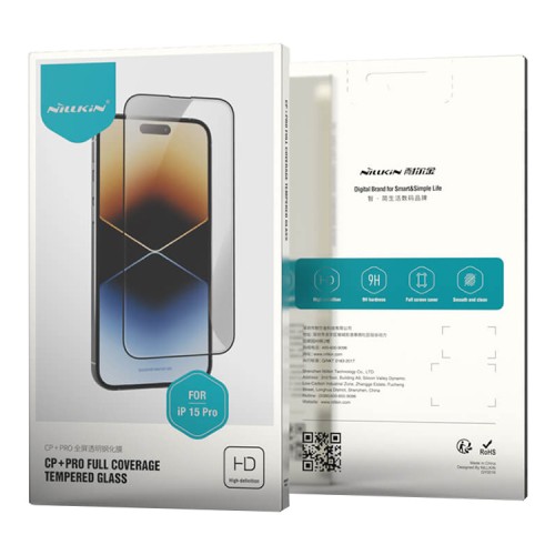 Nillkin стекло для iPhone 15 Pro, CP+PRO 2.5D 0.33mm Narrow border Black