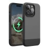 Elago для iPhone 15 Pro Max чехол GLIDE (tpu+pc) Dark Grey/Black (MagSafe)