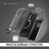 Elago для iPhone 15 Pro Max чехол GLIDE (tpu+pc) Dark Grey/Black (MagSafe)