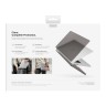 Uniq для Macbook Air 15 (2023/2025) чехол HUSK Pro Claro, матовый серый
