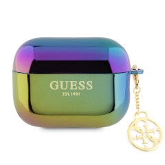 Guess для Airpods Pro 2 чехол PC/TPU with 4G Charm Iridescent Black