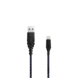 Кабель EnergEA NyloGlitz USB-A/Lightning MFI (0.18 м), синий