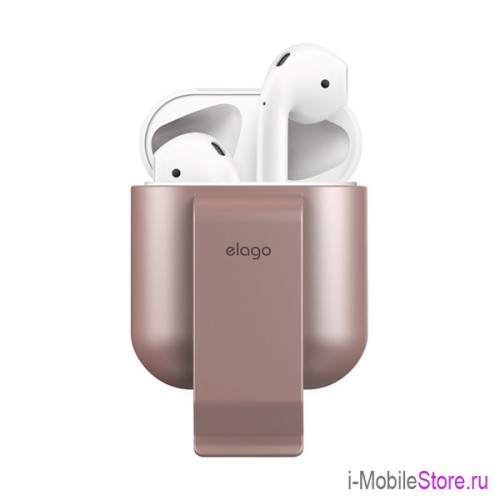 Чехол Elago Carrying clip для AirPods, розовый