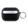 Karl Lagerfeld для Airpods Pro 2 чехол PU Saffiano Monogram with ring NFT Metal Head Choupette Black