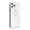 Чехол Guess Triangle logo Hard Glitter для iPhone 11 Pro, розовый