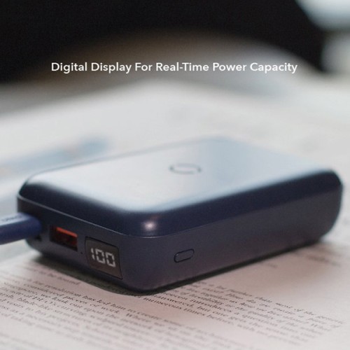 Аккумулятор Uniq HYDEAIR 10000W Wireless 7.5/10W, USB-C PD18W in-out, синий