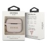 Чехол Guess Silicone с кольцом для Airpods Pro, розовый