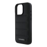 Karl Lagerfeld для iPhone 16 Pro Max PU кожа Quilted Metal logo Black