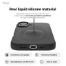 Elago для iPhone 16 чехол Soft silicone (Liquid) Black