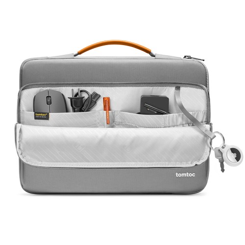 Tomtoc Laptop сумка Defender-A14 Laptop Briefcase 15.6" Gray/Orange