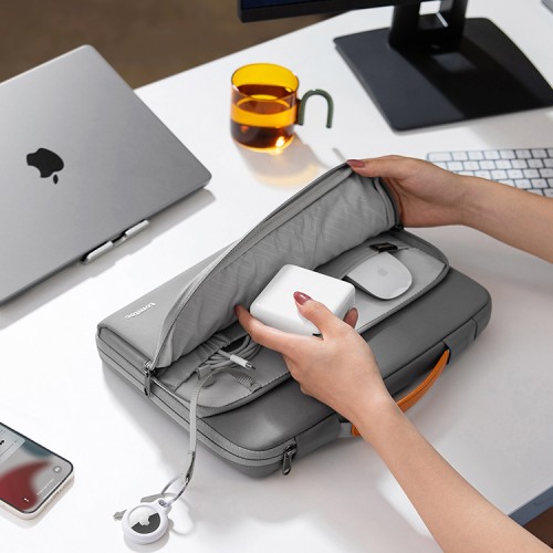 Tomtoc Laptop сумка Defender-A14 Laptop Briefcase 15.6" Gray/Orange