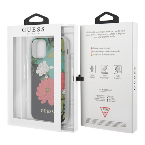 Чехол Guess Flower Hard Shiny N.1 для iPhone 11 Pro, зеленый