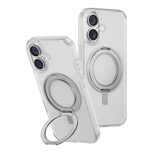 Uniq для iPhone 16 чехол Swivix with 360-Rotating stand Clear (Magsafe)