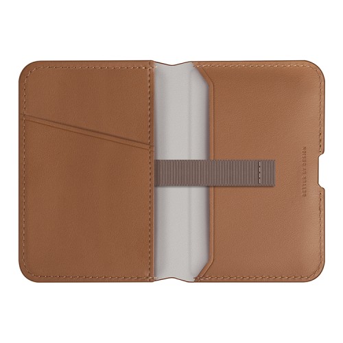 Uniq магн. бумажник Lyden DS Magnetic RFID-blocking wallet Caramel/Ivory