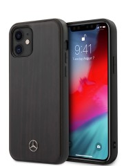 Чехол Mercedes Wood Hard Rosewood для iPhone 12 mini, коричневый