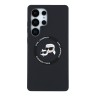 Karl Lagerfeld для Galaxy S25 Ultra чехол Liquid Silicone NFT Karl & Choupette Head Hard Black (MagSafe)
