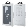 Karl Lagerfeld для Galaxy S25 Ultra чехол Liquid Silicone NFT Karl & Choupette Head Hard Black (MagSafe)