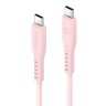 Energea Кабель FLOW USB-C to USB-C PD240W 5A Nanoweave Magnetic tie Pink 1.5m