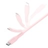Energea Кабель FLOW USB-C to USB-C PD240W 5A Nanoweave Magnetic tie Pink 1.5m